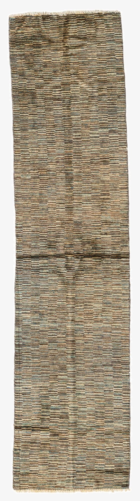 2' 1 x 8' 8  Hand Knotted Modern Ziegler Wool Runner Rug