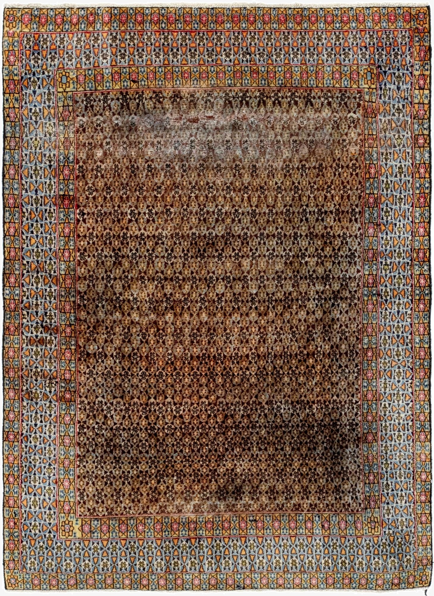 4' 2 x 8'  Hand Knotted Mood Persian Wool Runner Rug