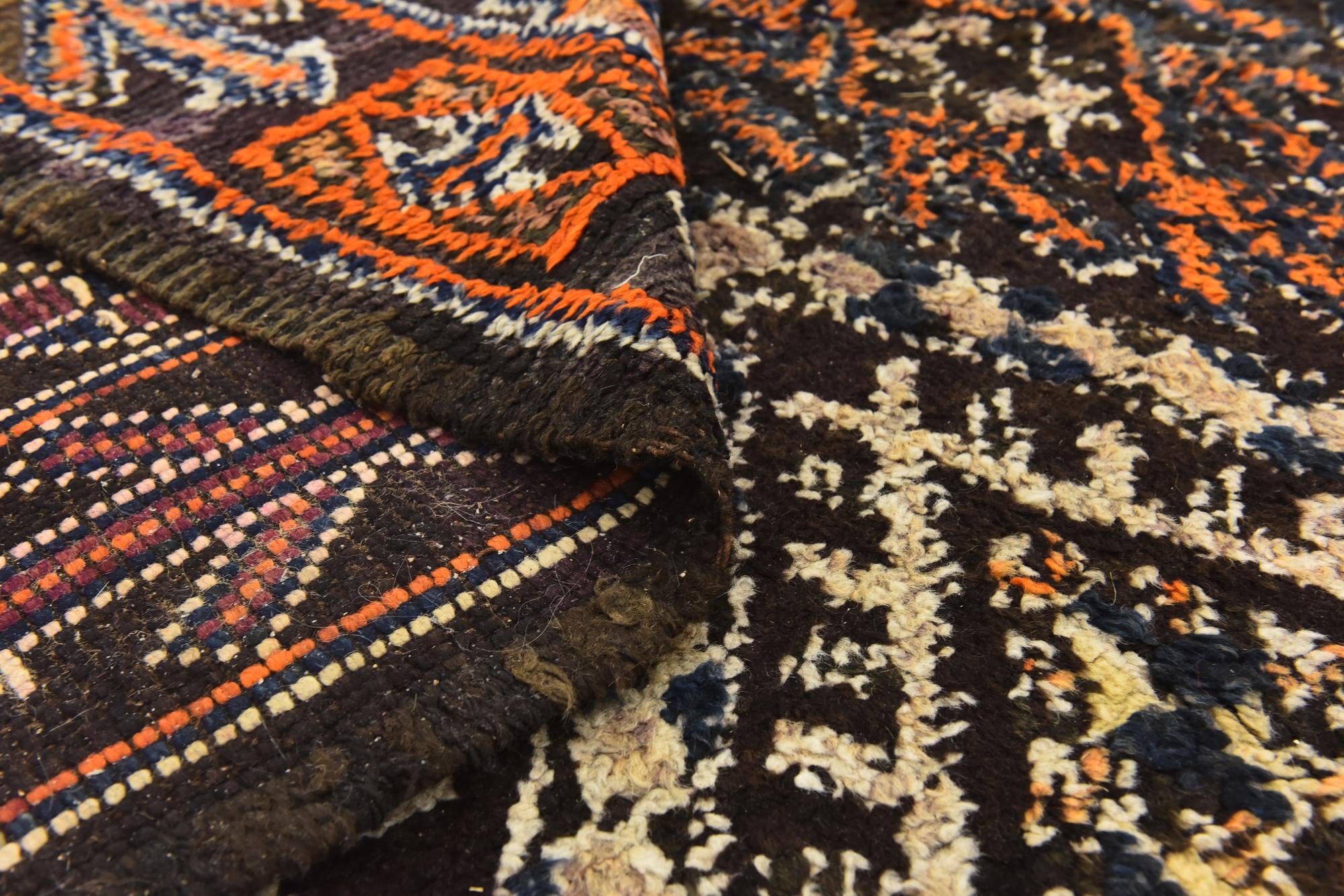 5' 9 x 11' 4 Hand Knotted Moroccan Wool Runner Rug