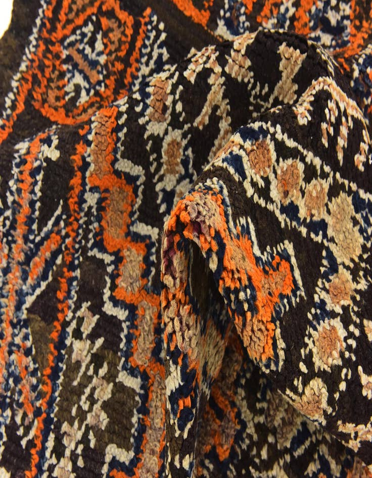 Detail image of 5' 9 x 11' 4  Hand Knotted Moroccan Wool Runner Rug