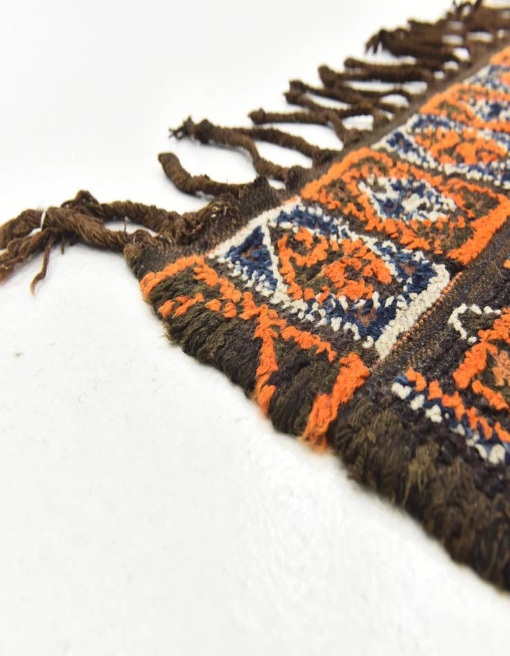 Detail image of 5' 9 x 11' 4  Hand Knotted Moroccan Wool Runner Rug