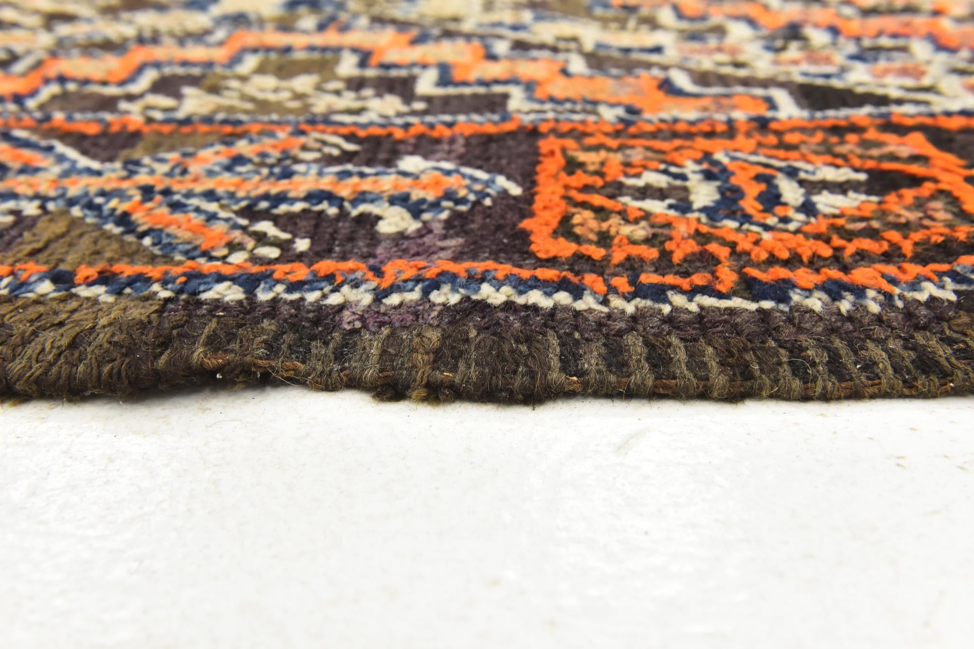 5' 9 x 11' 4 Hand Knotted Moroccan Wool Runner Rug