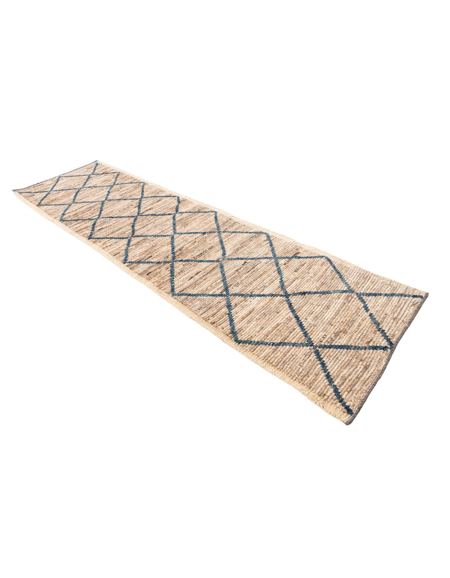 3' x 10' 9 Hand Knotted Moroccan Wool Runner Rug