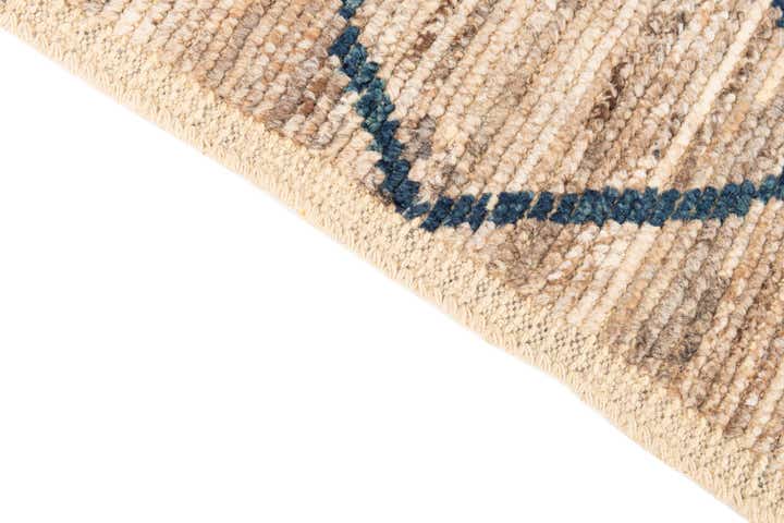 3' x 10' 9 Hand Knotted Moroccan Wool Runner Rug