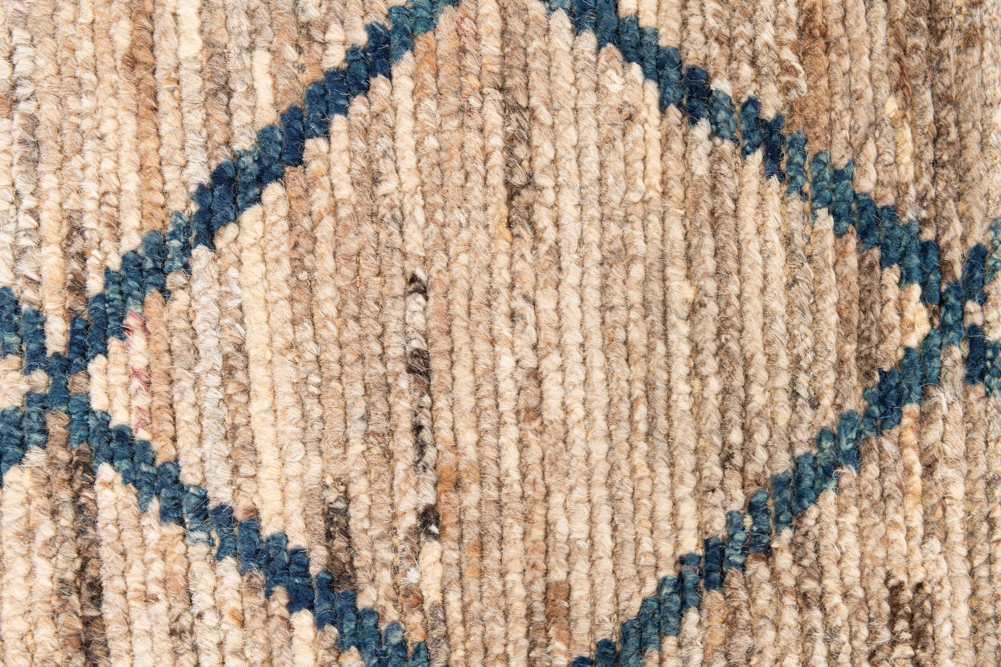 3' x 10' 9 Hand Knotted Moroccan Wool Runner Rug