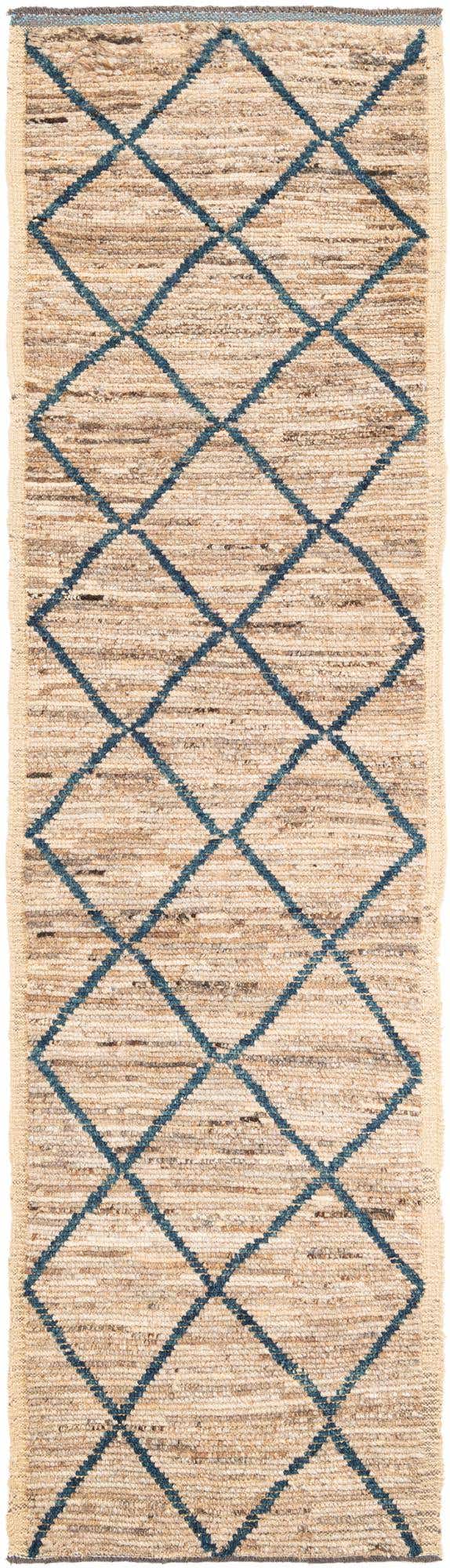 3' x 10' 9 Hand Knotted Moroccan Wool Runner Rug