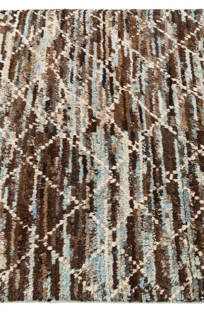 3' 5 x 15' 9 Hand Knotted Moroccan Wool Runner Rug