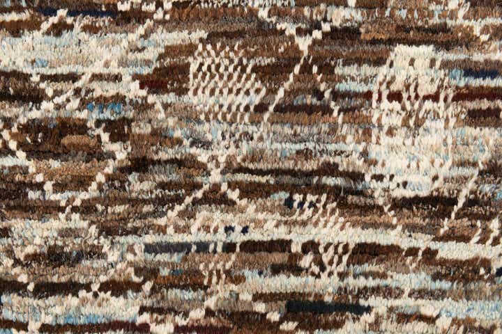 3' 5 x 15' 9 Hand Knotted Moroccan Wool Runner Rug
