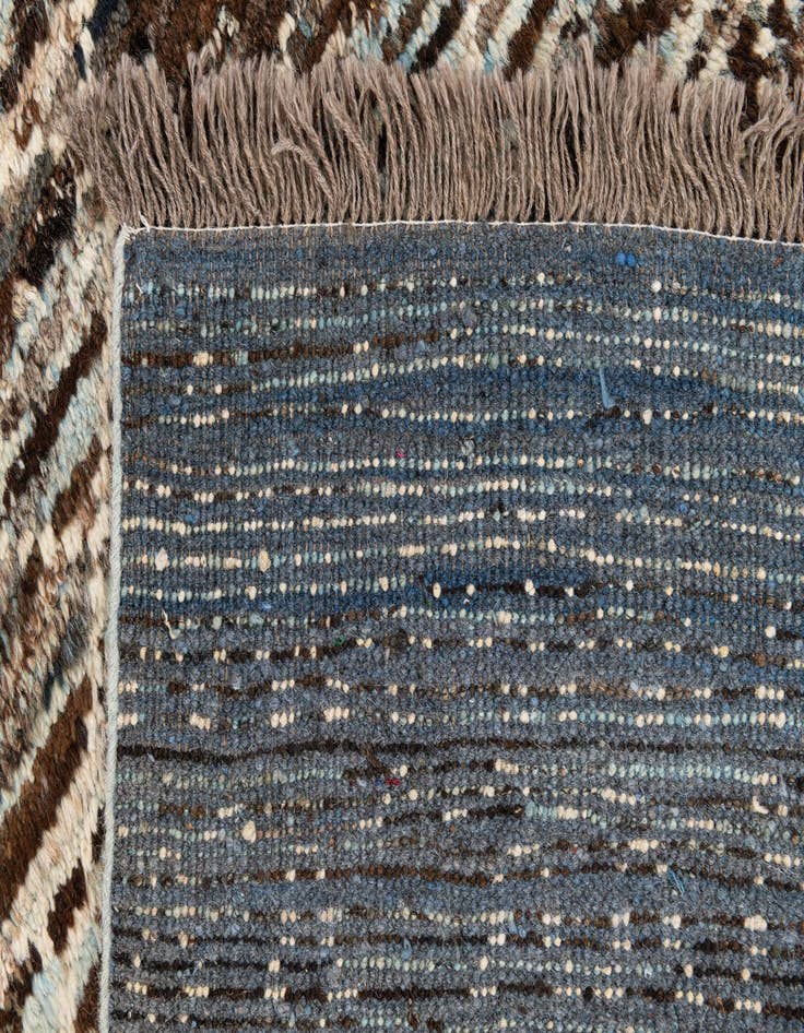 Detail image of 3' 5 x 15' 9  Hand Knotted Moroccan Wool Runner Rug