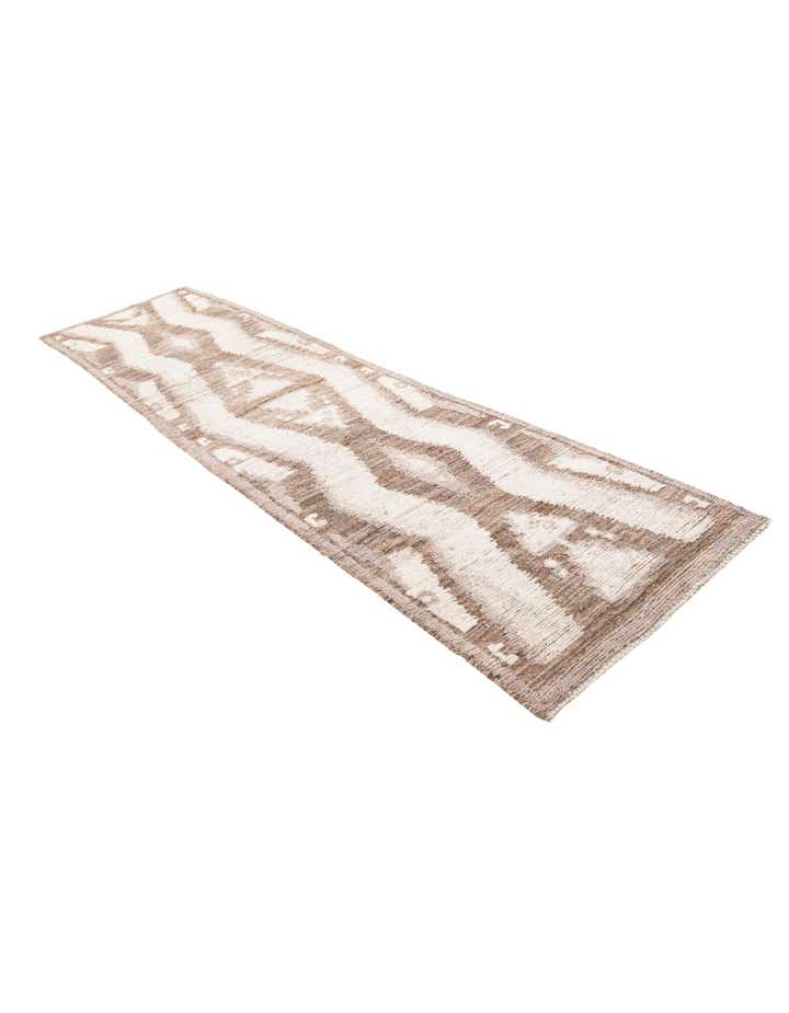 3' 1 x 12' 2 Hand Knotted Moroccan Wool Runner Rug