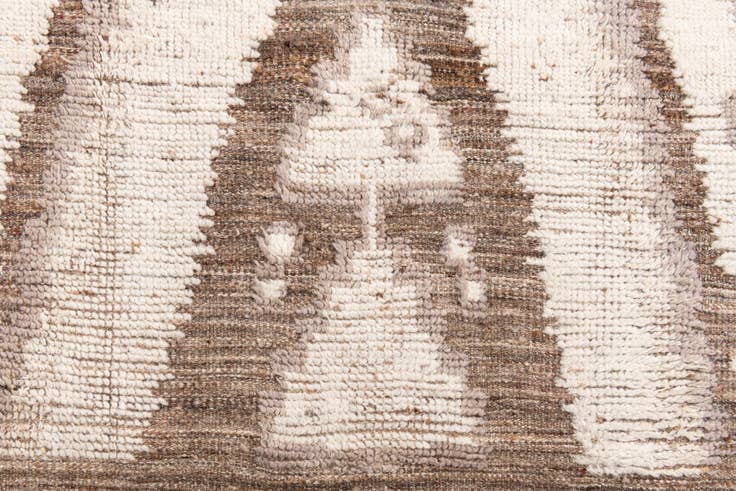 Detail image of 3' 1 x 12' 2 Hand Knotted Moroccan Wool Runner Rug