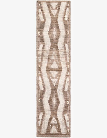3' 1 x 12' 2 Hand Knotted Moroccan Wool Runner Rug