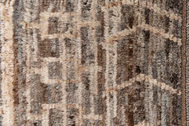 4' 1 x 13' 6 Hand Knotted Moroccan Wool Runner Rug