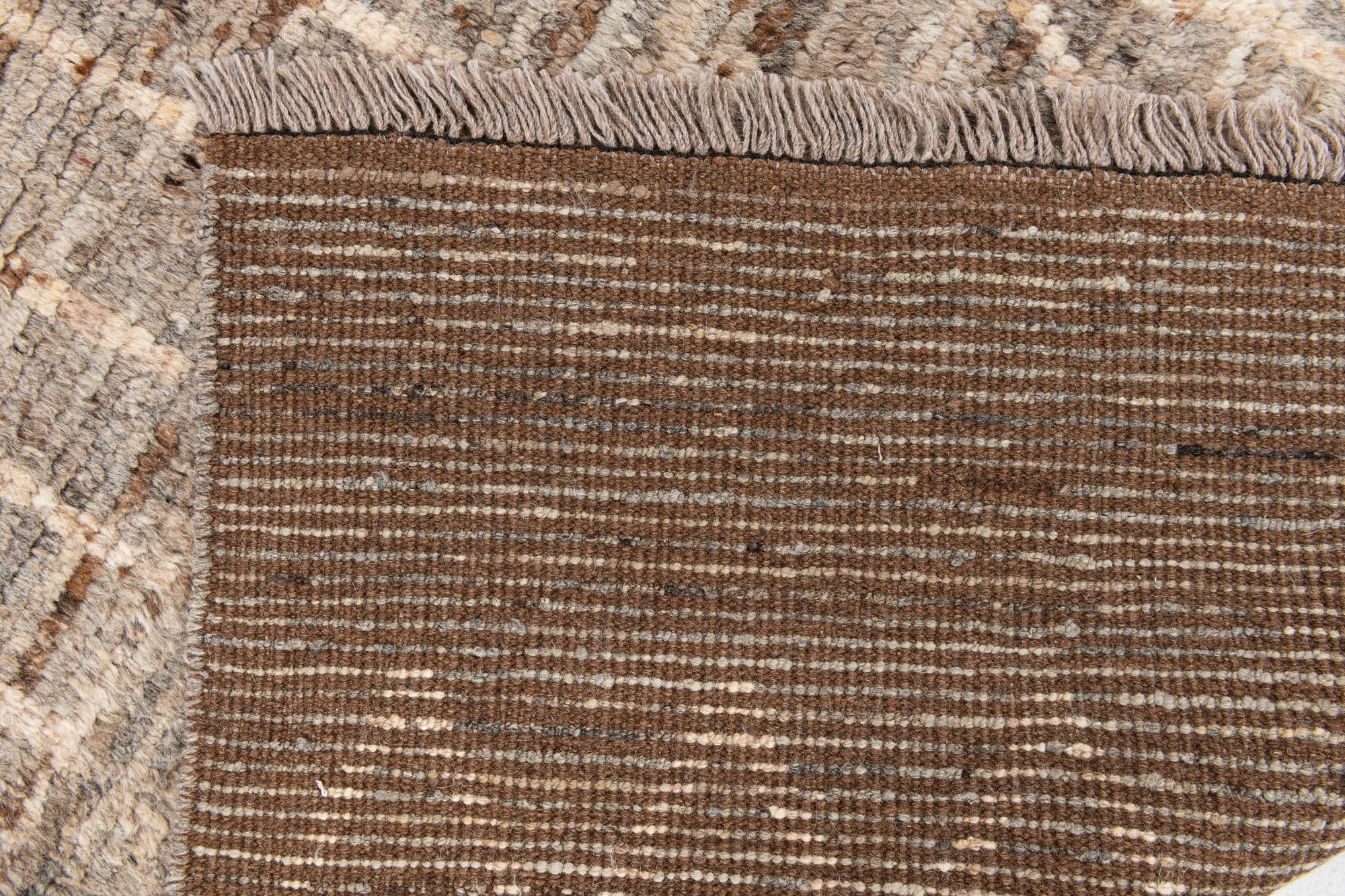 4' 1 x 13' 6 Hand Knotted Moroccan Wool Runner Rug