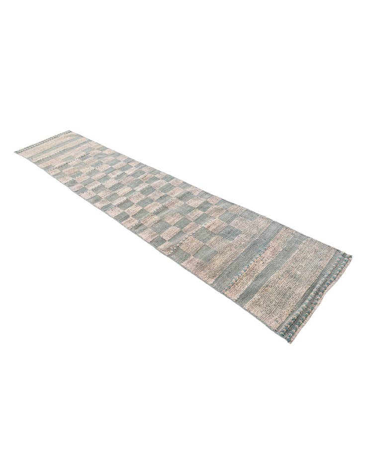 Detail image of 2' 2 x 10' 3 Hand Knotted Moroccan Wool Runner Rug