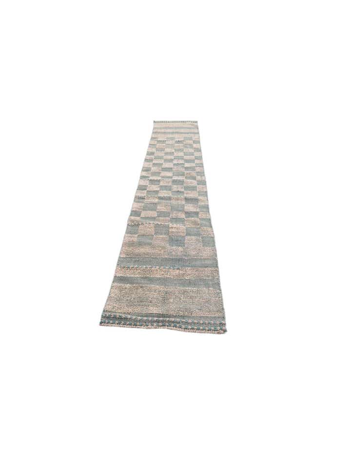 2' 2 x 10' 3 Hand Knotted Moroccan Wool Runner Rug