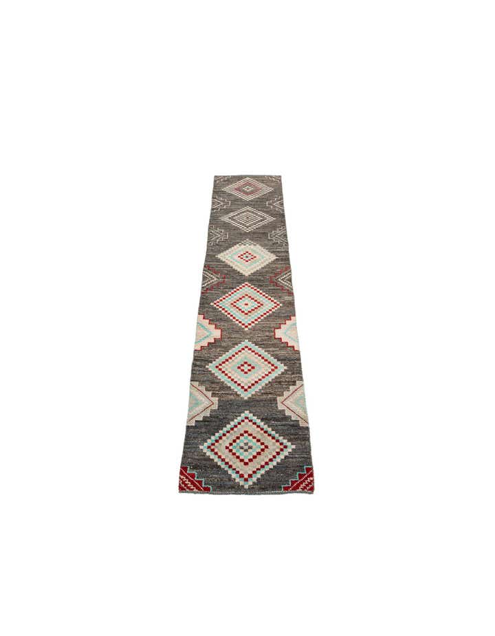 3' x 14' 7 Hand Knotted Moroccan Wool Runner Rug