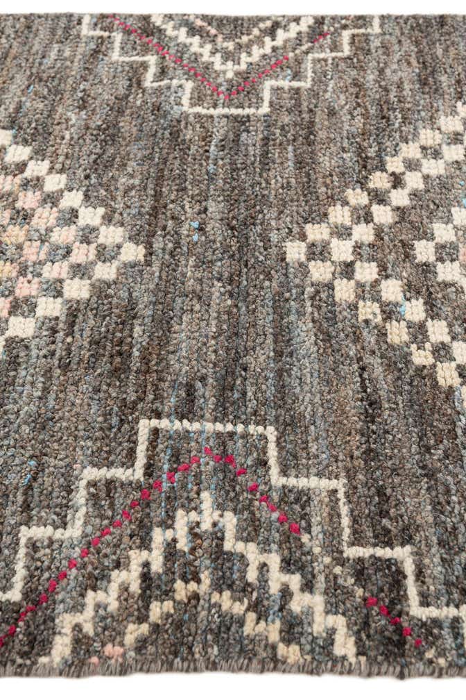 3' x 14' 7 Hand Knotted Moroccan Wool Runner Rug