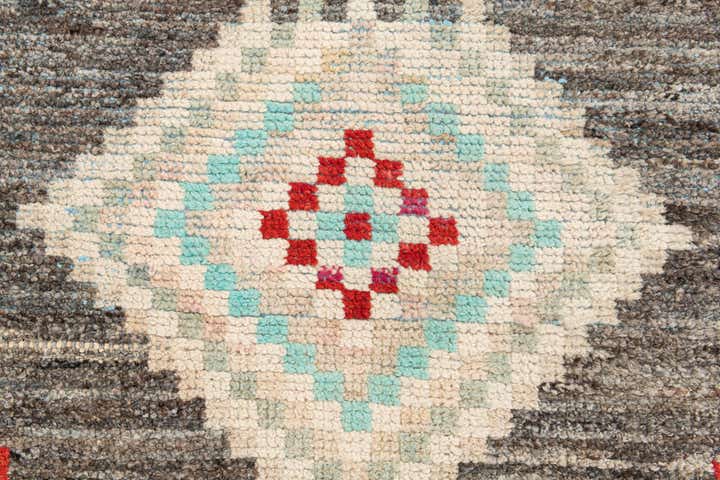 3' x 14' 7 Hand Knotted Moroccan Wool Runner Rug