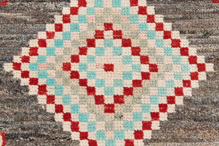 3' x 14' 7 Hand Knotted Moroccan Wool Runner Rug