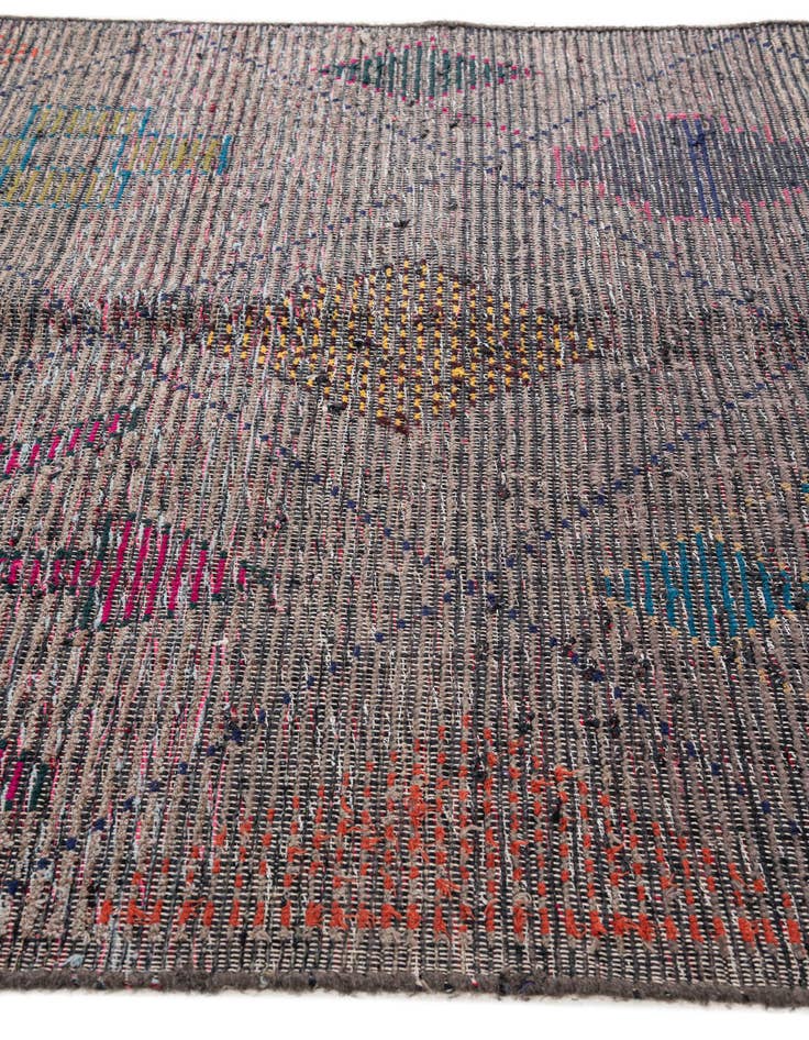 Detail image of 5' 6 x 15' 6  Hand Knotted Moroccan Wool Runner Rug