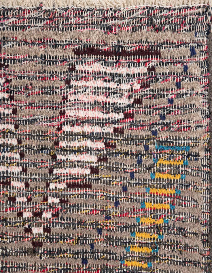 Detail image of 5' 6 x 15' 6  Hand Knotted Moroccan Wool Runner Rug