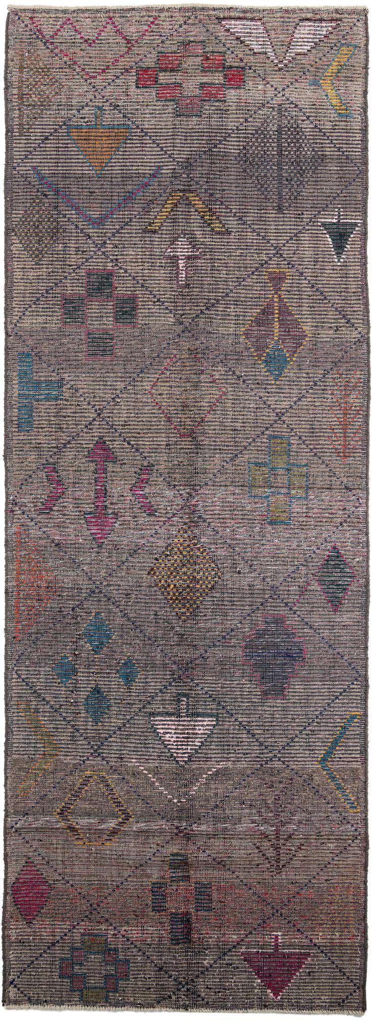 5' 6 x 15' 6 Hand Knotted Moroccan Wool Runner Rug