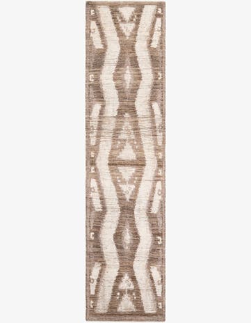 3' 1 x 12' 2 Hand Knotted Moroccan Wool Runner Rug