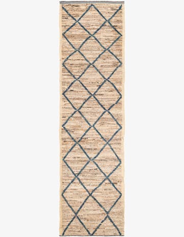 3' x 10' 9 Hand Knotted Moroccan Wool Runner Rug