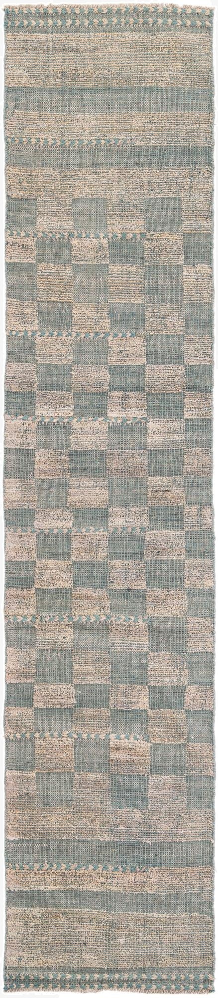 2' 2 x 10' 3  Hand Knotted Moroccan Wool Runner Rug