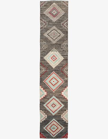 3' x 14' 7 Hand Knotted Moroccan Wool Runner Rug