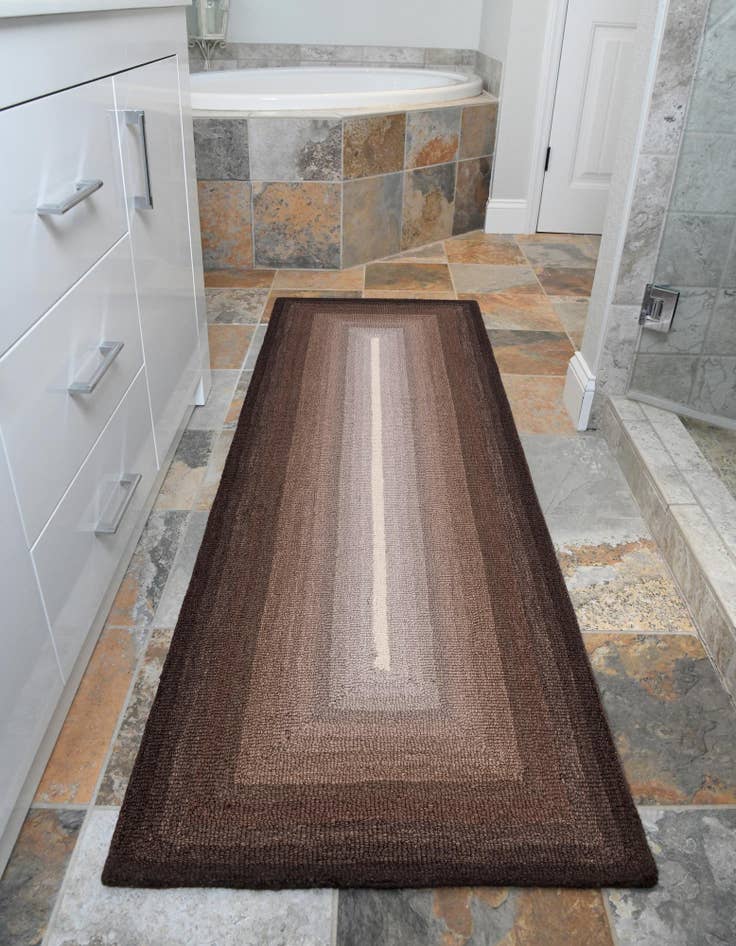 Detail image of 2' x 6' 1 Ombre Wool Runner Rug