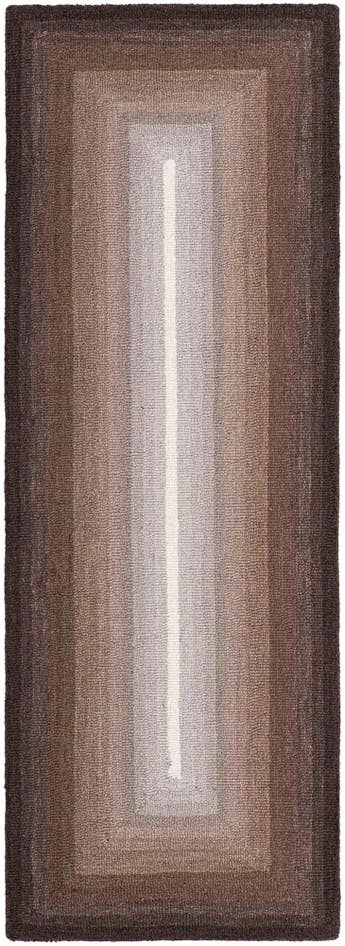 Detail image of 2' x 6' 1 Ombre Wool Runner Rug