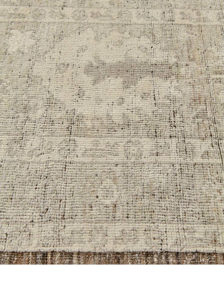 Detail image of 3' 3 x 15' 8  Hand Knotted Oushak Wool Runner Rug