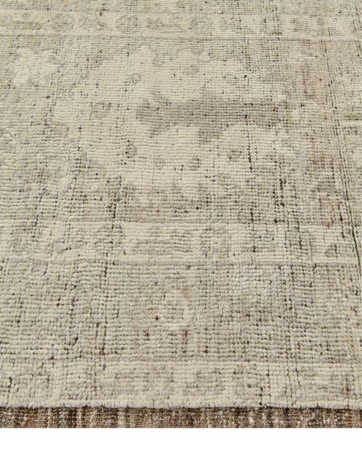 3' 3 x 15' 8 Hand Knotted Oushak Wool Runner Rug