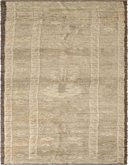 Detail image of 3' 3 x 15' 8 Hand Knotted Oushak Wool Runner Rug