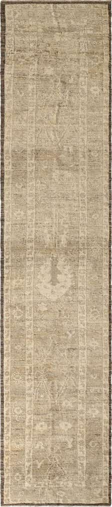 3' 3 x 15' 8 Hand Knotted Oushak Wool Runner Rug