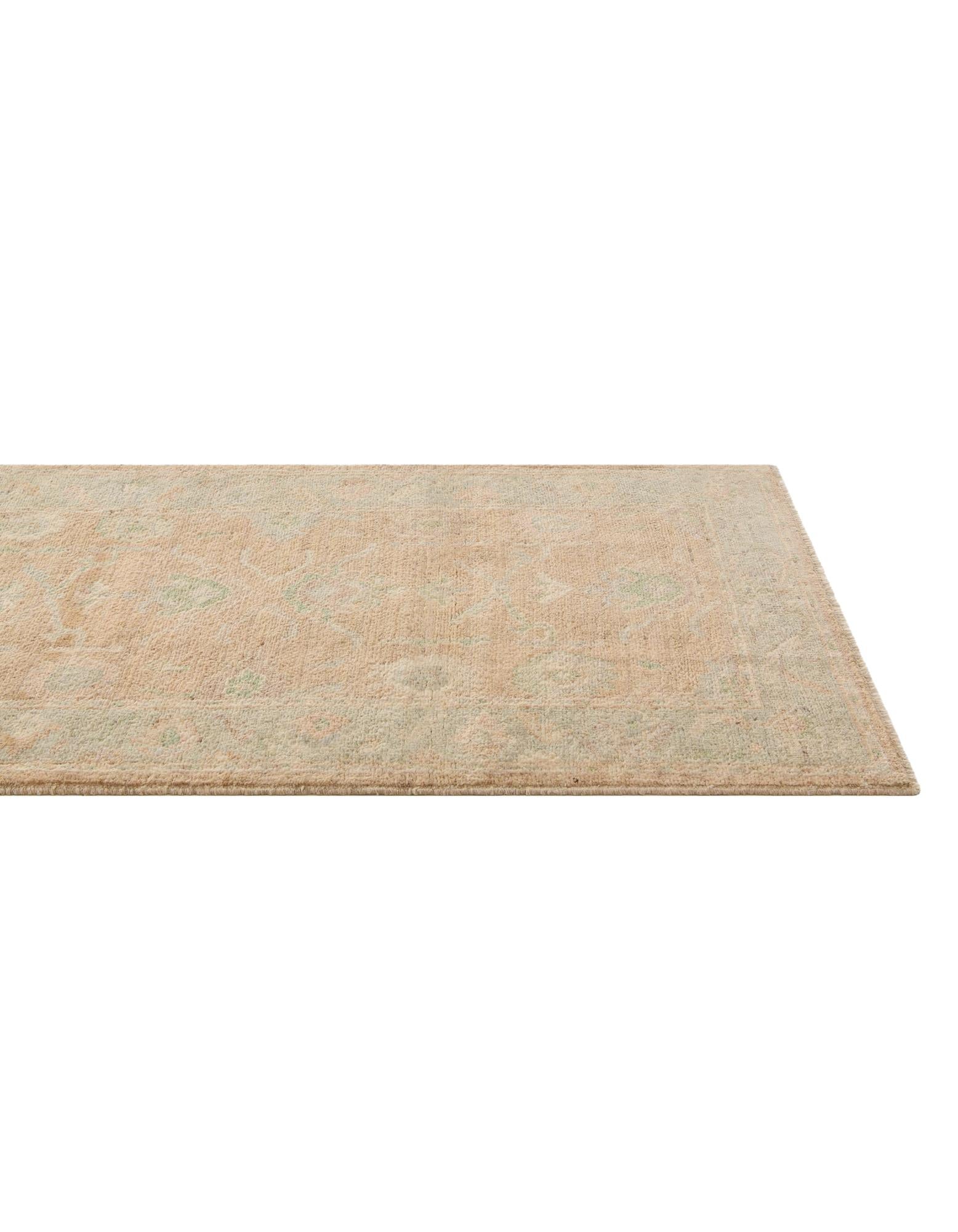 2' 8 x 11' 6 Hand Knotted Oushak Wool Runner Rug
