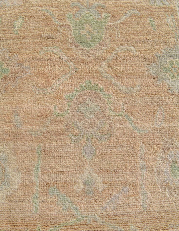 Detail image of 2' 8 x 11' 6  Hand Knotted Oushak Wool Runner Rug