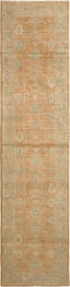 Detail image of 2' 8 x 11' 6 Hand Knotted Oushak Wool Runner Rug