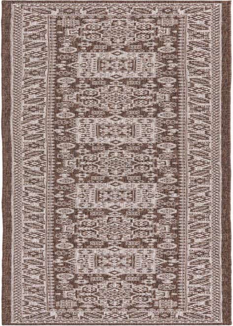 2' 7 x 12' Easy-Clean Aztec Indoor / Outdoor Runner Rug