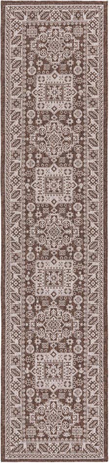 Detail image of 2' 7 x 12' Easy-Clean Aztec Indoor / Outdoor Runner Rug