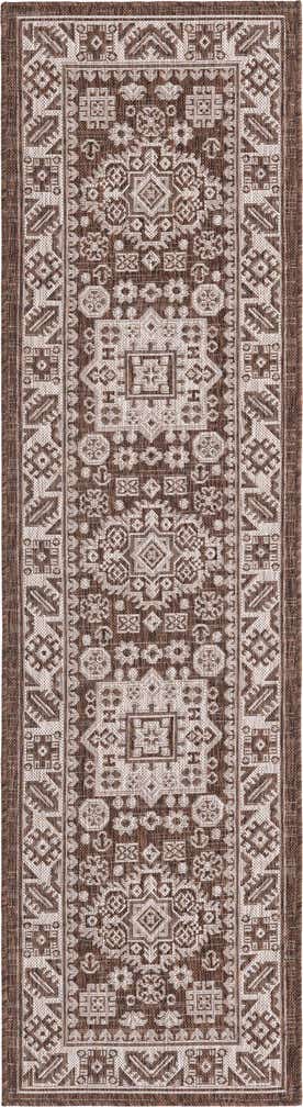 2' x 8' Easy-Clean Aztec Indoor / Outdoor Runner Rug