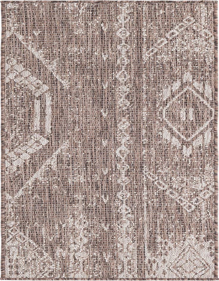 Detail image of 2' x 4' Easy-Clean Bohemian Indoor / Outdoor Runner Rug