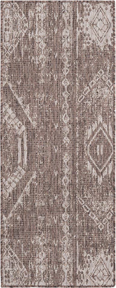 Detail image of 2' x 5' 3 Easy-Clean Bohemian Indoor / Outdoor Runner Rug