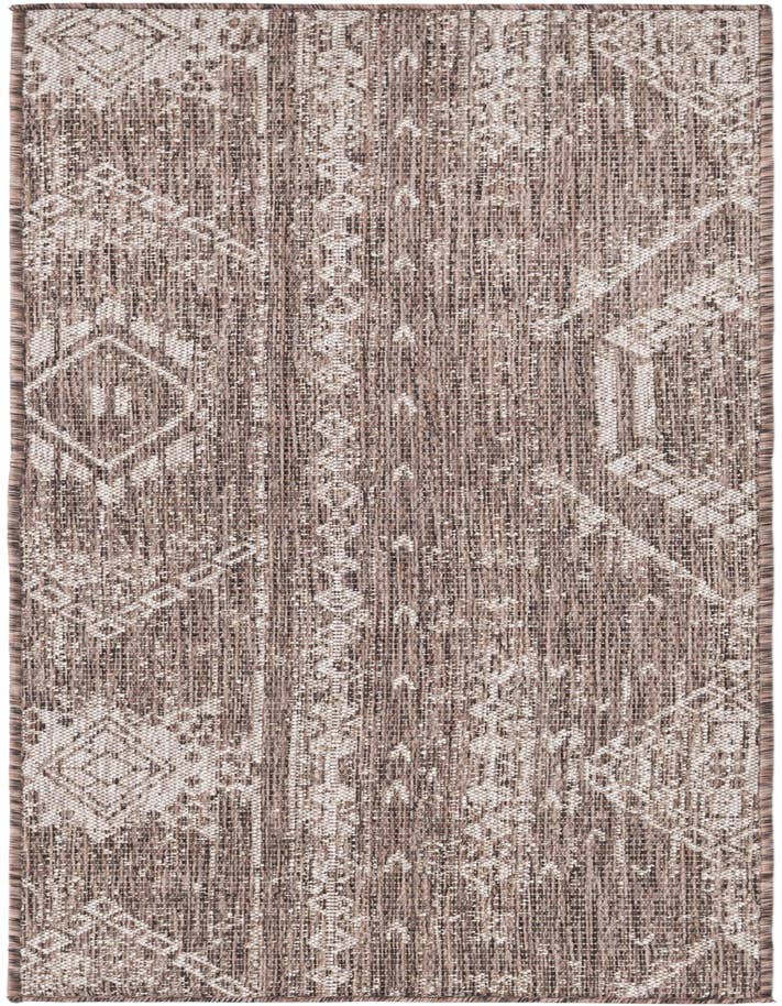 Detail image of 2' x 6' Easy-Clean Bohemian Indoor / Outdoor Runner Rug