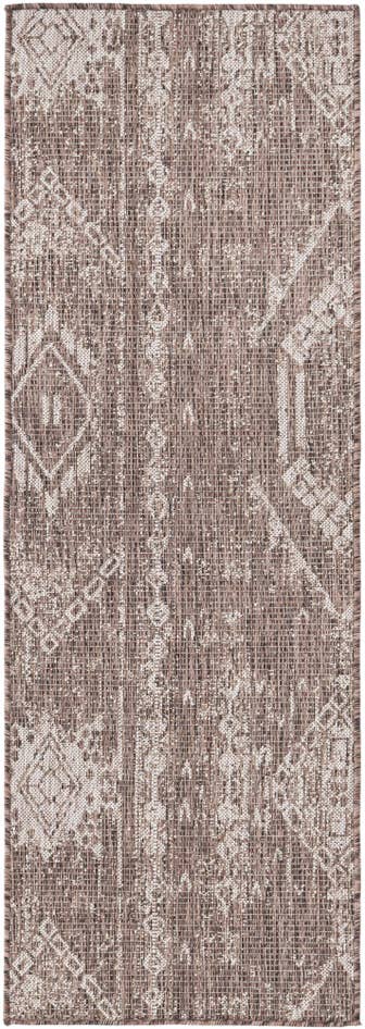 Detail image of 2' x 6' Easy-Clean Bohemian Indoor / Outdoor Runner Rug