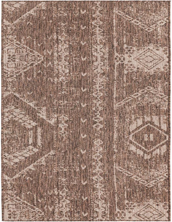 Detail image of 2' x 8' Easy-Clean Bohemian Indoor / Outdoor Runner Rug