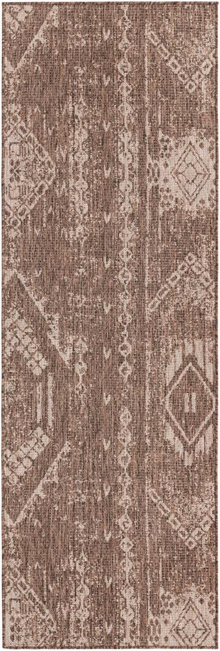 Detail image of 2' x 8' Easy-Clean Bohemian Indoor / Outdoor Runner Rug