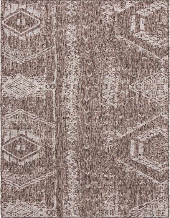 2' 7 x 12' Easy-Clean Bohemian Indoor / Outdoor Runner Rug